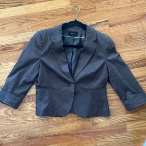 RW&CO BROWN CROPPED SUIT BLAZER JACKET ✨